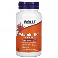 Vitamine K-2, 100 mcg, 100...