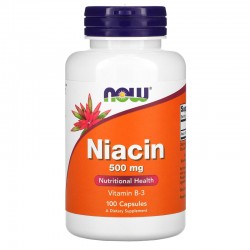 NOW Foods, Niacine, 500 mg,...